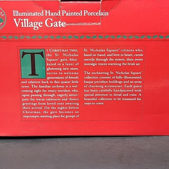 VINTAGE  90's  ST.NICHOLAS SQUARE "VILLAGE GATE" ACCESSORY - Picture 7 of 7